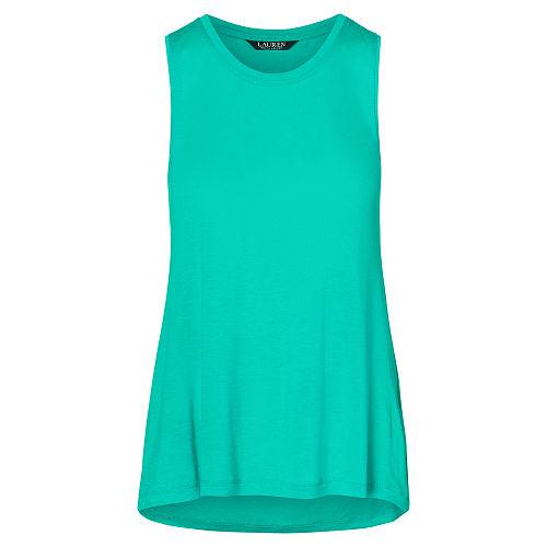Ralph Lauren Lauren Jersey Scoopneck Tank Top Tropic Turquoise