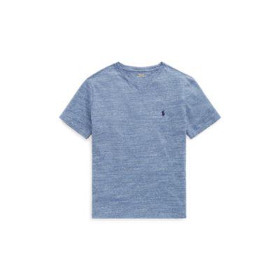 Ralph Lauren Standard Fit V-neck T-shirt River Blue Heather