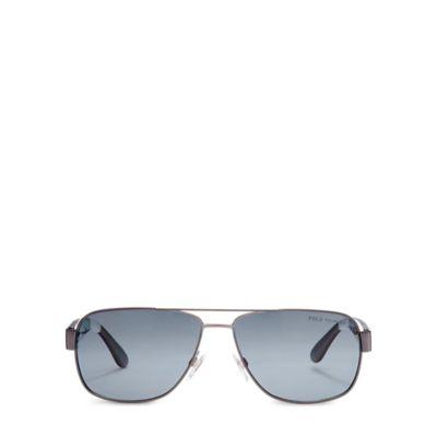Ralph Lauren Color-blocked Sunglasses Matte Dark Gunmetal