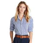 Polo Ralph Lauren Striped Cotton Boyfriend Shirt 316 Regatta Fun Shirt