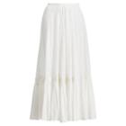 Ralph Lauren Crinkle Cotton Maxiskirt White