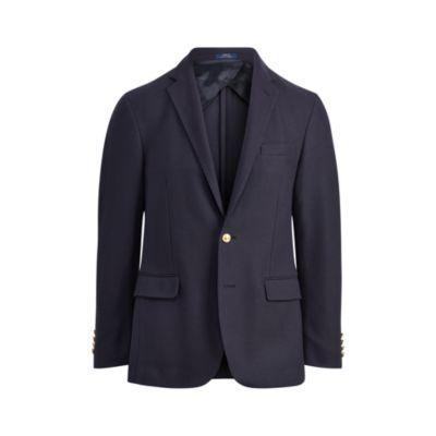 Ralph Lauren Morgan Knit Mesh Blazer Navy