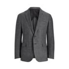 Ralph Lauren Nigel Basket-weave Sport Coat Dark Charcoal And Black