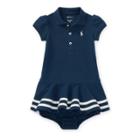 Ralph Lauren Cotton Polo Dress & Bloomer Summer Navy 6m