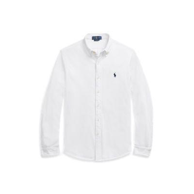 Ralph Lauren Featherweight Mesh Shirt White 1x Big