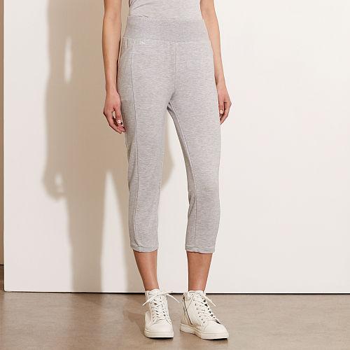 Ralph Lauren Lauren French Terry Capri Pant Grey Heather