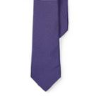 Ralph Lauren Print Silk Crepe Narrow Tie Purple