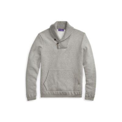 Ralph Lauren Cotton-blend-fleece Pullover Light Grey Melange