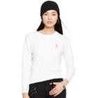 Ralph Lauren Pink Pony Pink Pony Crewneck Sweatshirt White