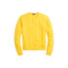 Ralph Lauren Cable-knit Cashmere Sweater Classic Lemon Yellow