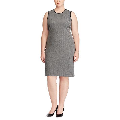 Ralph Lauren Lauren Woman Herringbone Sleeveless Dress