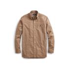 Ralph Lauren Classic Fit Plaid Twill Shirt Latte/ivory