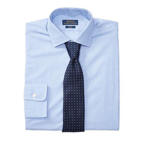 Polo Ralph Lauren Estate Slim-fit Poplin Shirt Light Blue