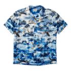 Ralph Lauren Rrl Hawaiian-print Camp Shirt Rl 890 Blue Multi