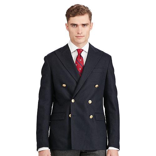 Polo Ralph Lauren Morgan Wool Flannel Sport Coat Navy