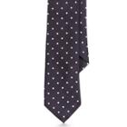 Ralph Lauren Polka-dot Silk Satin Tie Dk Navy