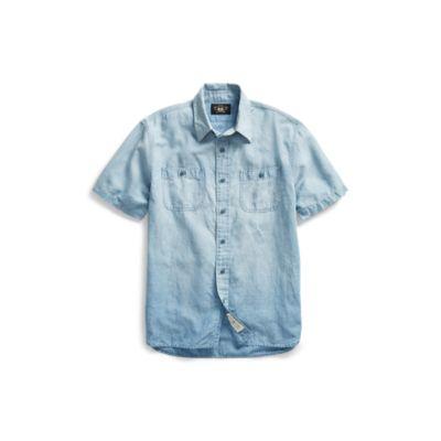 Ralph Lauren Cotton-linen Chambray Shirt Wilkes Wash