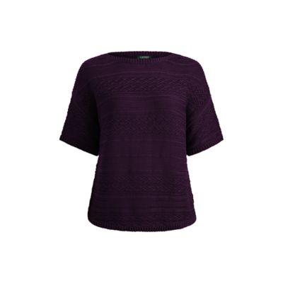 Ralph Lauren Cable-knit Raglan Sweater Dark Mulberry
