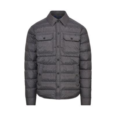 Ralph Lauren Quilted Down Shirt Jacket Windsor Heather