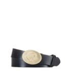 Ralph Lauren Lauren Plaque-buckle Leather Belt Black