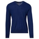 Polo Ralph Lauren Merino-blend V-neck Sweater Holiday Navy