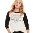 Ralph Lauren Denim & Supply Raglan Graphic Tee Black And Cream