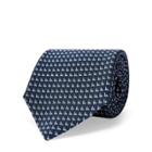 Ralph Lauren Triangle-print Silk Tie Navy