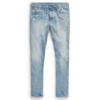 Ralph Lauren Slim Narrow Distressed Jean Springview Wash