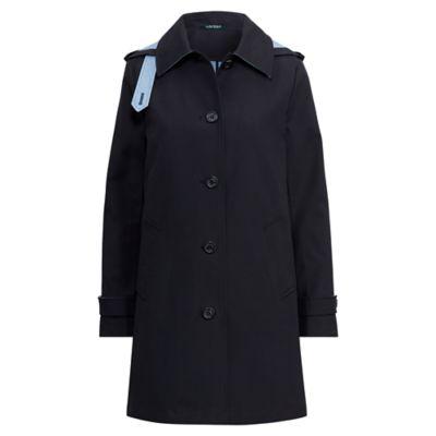 Ralph Lauren Cotton-blend Balmacaan Coat Black