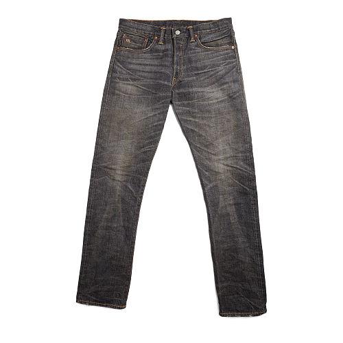 Ralph Lauren Rrl Slim Narrow Selvedge Jean Dusty Black Wash