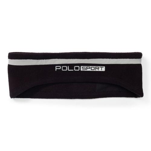 Ralph Lauren Polo Sport Thermal Fleece Headband Black/reflective Silver