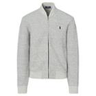 Polo Ralph Lauren Double-knit Bomber Jacket Salt And Pepper Heathr