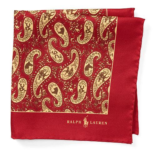 Polo Ralph Lauren Paisley Silk Pocket Square