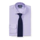 Ralph Lauren Slim Fit Cotton Dress Shirt 1921 Soft Purple/white