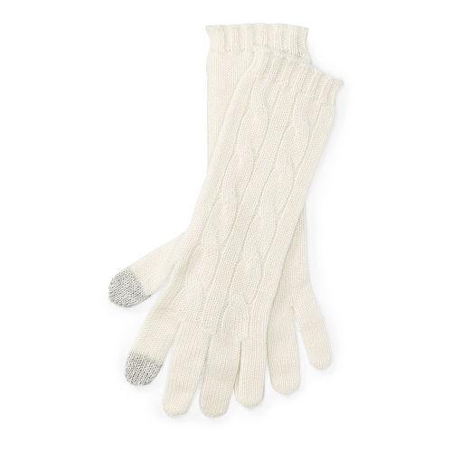 Polo Ralph Lauren Cashmere Touch Screen Gloves Heritage Cream