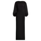 Ralph Lauren Jersey-georgette Gown Black/black