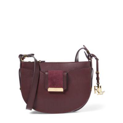 Ralph Lauren Vachetta Leah Crossbody Bag Port