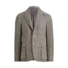 Ralph Lauren Polo Herringbone Suit Jacket Black And Cream