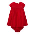 Ralph Lauren Corduroy Dress & Bloomer Park Avenue Red 12m