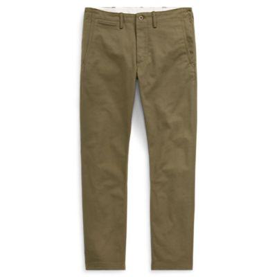 Ralph Lauren Tapered Fit Selvedge Chino British Olive