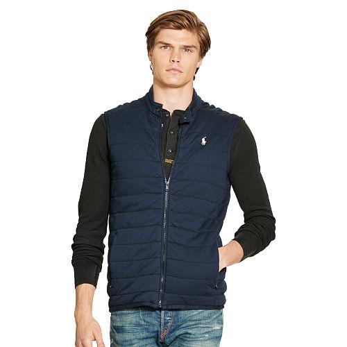 Polo Ralph Lauren Pima Cotton Interlock Vest Aviator Navy