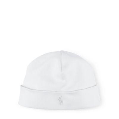 Ralph Lauren Cotton Interlock Hat White