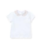 Ralph Lauren Floral-collar Cotton Top White 12m