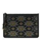 Polo Ralph Lauren Studded Leather Zip Pouch
