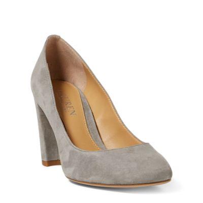 Ralph Lauren Maddie Suede Pump Cement