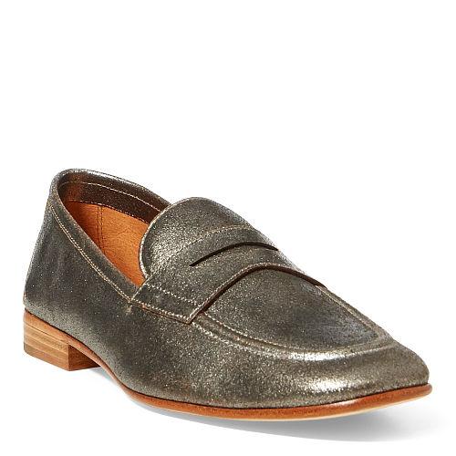 Polo Ralph Lauren Ashtyn Metallic Leather Loafer