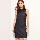 Ralph Lauren Lauren Denim Shift Dress Blue Multi
