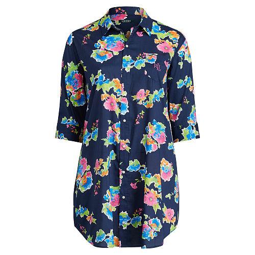Ralph Lauren Lauren Woman Floral-print Sleep Shirt Floral