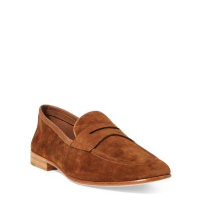 Ralph Lauren Ashtyn Suede Penny Loafer Snuff