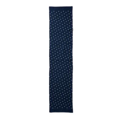 Ralph Lauren Mayfair Polka-dot Scarf Navy